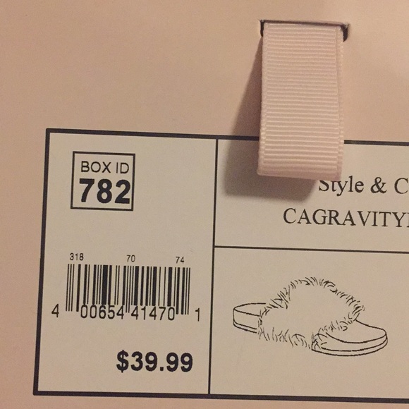 NWT CANDIE’S FUZZY SLIPPER/SANDALS - Picture 3 of 3